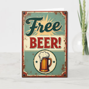 Vintage Fathers Day Beer Card