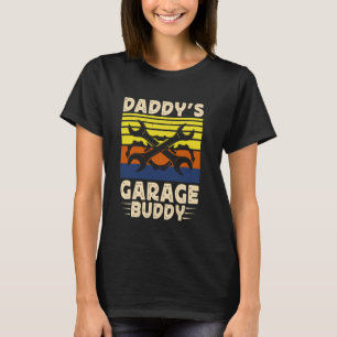 Vintage Fathers Day Daddy's Garage Buddy Mechanic T-Shirt