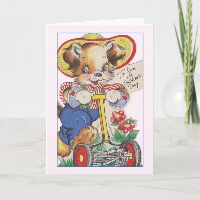 Vintage Father's Day Greeting Card (Front)