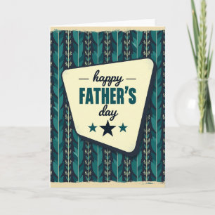 Vintage Fathers Day Plaque Card