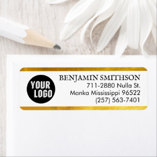     Vintage Faux Gold Luxury Custom Return Address
