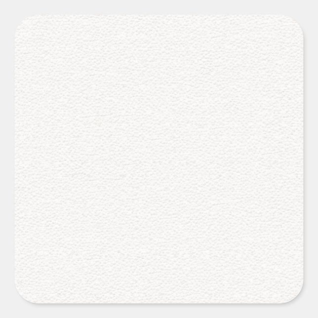 Vintage Faux Leather Square Sticker (Front)