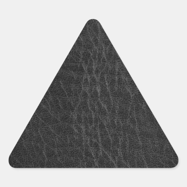 Vintage Faux Leather Triangle Sticker (Front)