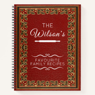Vintage Favourite Family Recipes Notebook