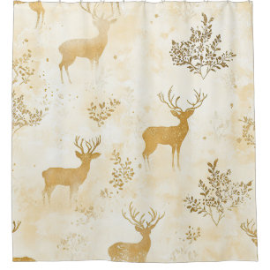 Vintage Fawn & Floral Woodland Pattern