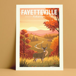 Vintage Fayetteville Arkansas Postcard