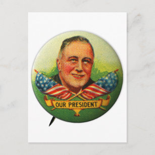 Vintage FDR Franklin Roosevelt 'Our President' Postcard