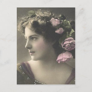 Vintage Female Photograph (2) Postcard