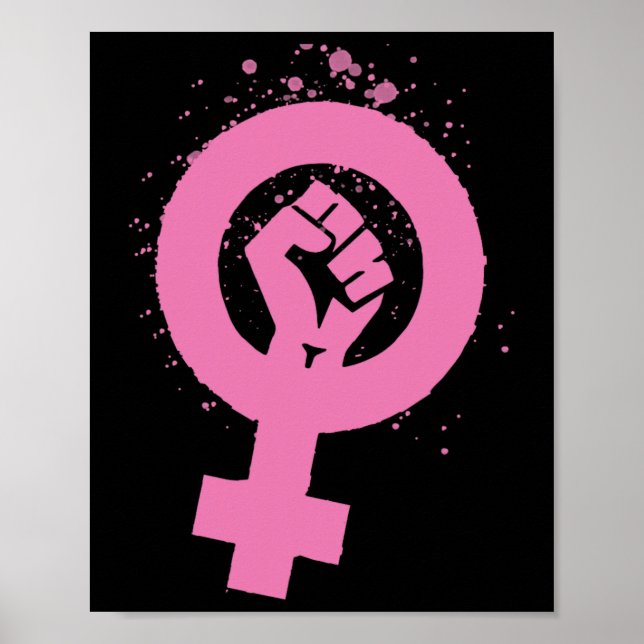 Vintage Feminism Symbol Design  Poster (Front)