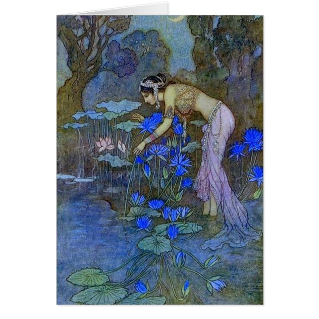 Vintage - Femme à l'étang, (Devant)