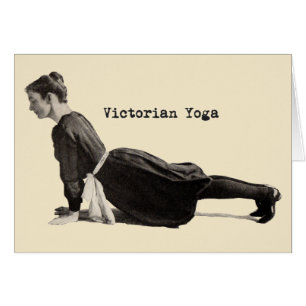 Vintage femme Yoga debout chien