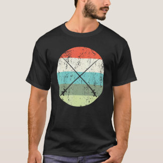 Vintage Fencer Fighting Sports Fencers Retro Fenci T-Shirt