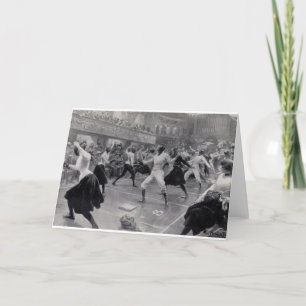 Vintage Fencing Exhibition Note Card
