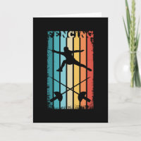 Vintage Fencing Gift for Fencer Sabre Rapier Retro