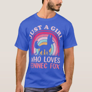Vintage Fennec Fo Lover Just A Girl Who Loves Fenn T-Shirt