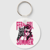 Vintage Feral Girl Summer Opossum Funny Raccoon