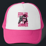 Vintage Feral Girl Summer Opossum Funny Raccoon  Trucker Hat<br><div class="desc">Vintage Feral Girl Summer Opossum Funny Raccoon</div>