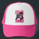 Vintage Feral Girl Summer Opossum Funny Raccoon  Trucker Hat<br><div class="desc">Vintage Feral Girl Summer Opossum Funny Raccoon</div>