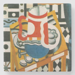 Vintage Fernand Leger Still Life with a Beer Mug Stone Coaster