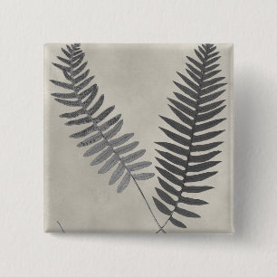 Vintage Ferns 2 Inch Square Button