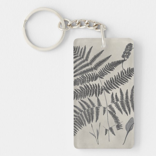 Vintage Ferns Keychain (Front)