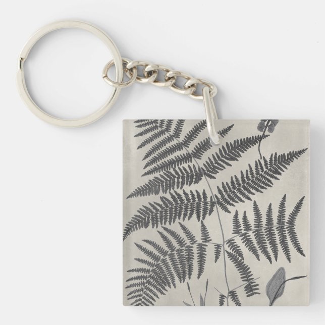 Vintage Ferns Keychain (Front)