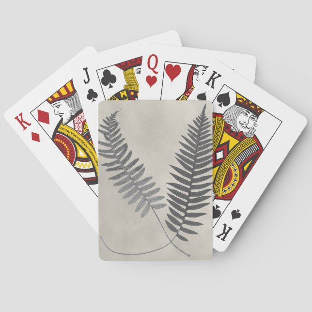 Vintage Ferns Playing Cards (Back)