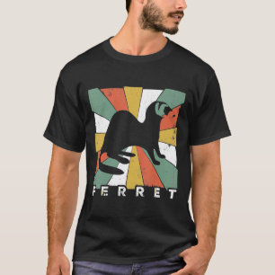 Vintage Ferret Retro Style Animal T-Shirt