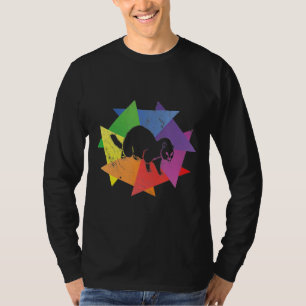 Vintage Ferret Retro Style Silhouette T-Shirt