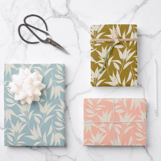 Vintage feuille florale Turquoise feuille de mouta