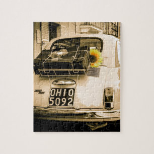 Vintage Fiat 500, Cinquecento in Italy Jigsaw Puzzle
