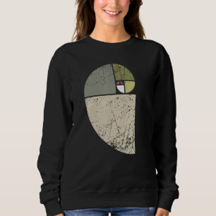 Vintage Fibonacci Spiral Math Golden Ratio Cool Sc Sweatshirt
