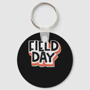 Vintage Field 2022 Day Retro Happy Last Day Of Sch Keychain