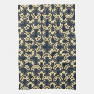 Vintage Fifties Retro Abstract Art 2 Kitchen Towel
