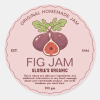 Vintage Fig Fruit Jam Homemade Product