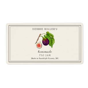 Vintage Fig Jam or preserve  Rectangular Sticker