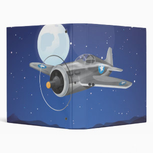 Vintage fighter Aircraft Binder