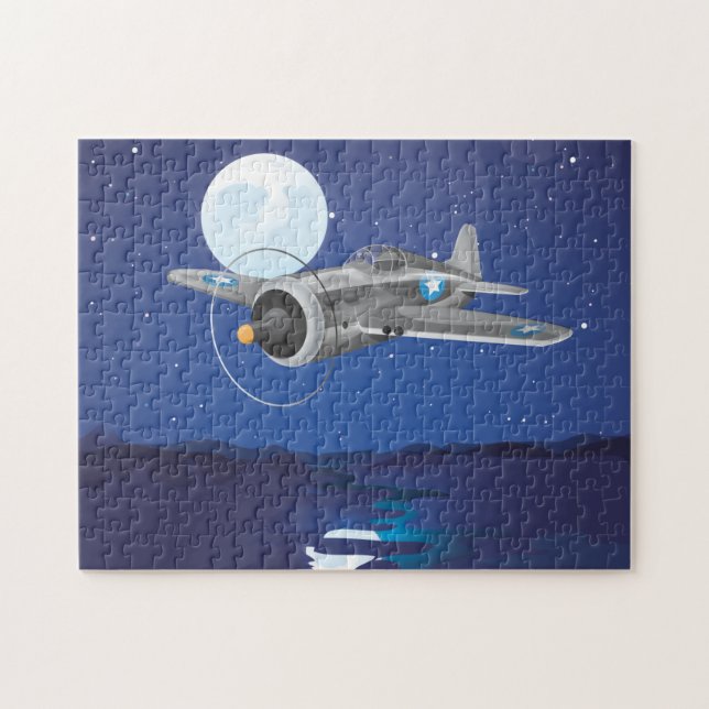 Vintage fighter Aircraft Jigsaw Puzzle (Horizontal)