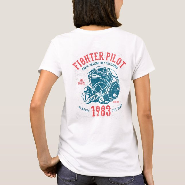 Vintage Fighter Pilot T-Shirt (Back)