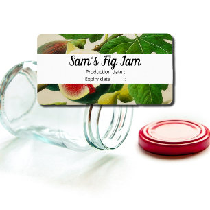 Vintage figs - personalized Jam   Label