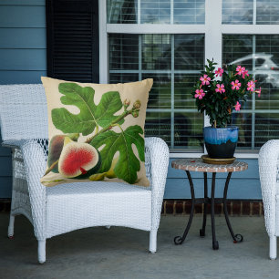 vintage figs  throw pillow