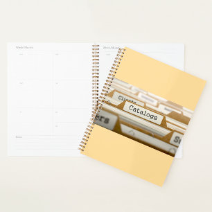 Vintage File Folder Catalogs Tab Organization Planner
