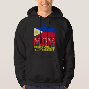 Vintage Filipino Mom Philippines Flag Mother's Da Hoodie