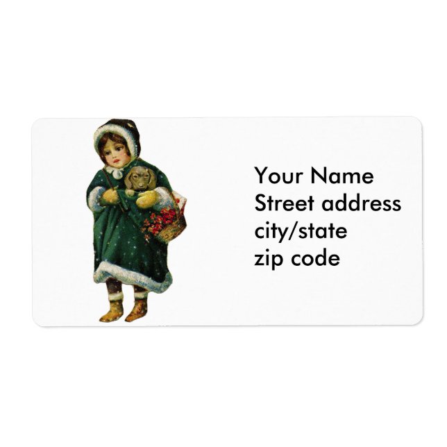 Vintage fille d'hiver (Devant)