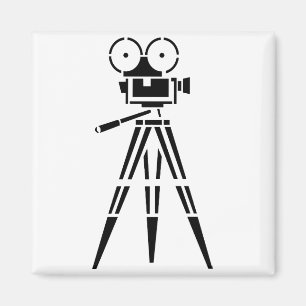 Vintage Film Movie Set Camera Magnet