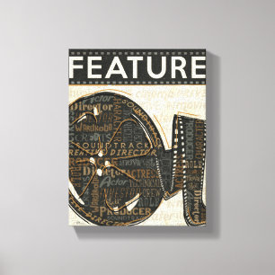 Vintage Film Reel Canvas Print