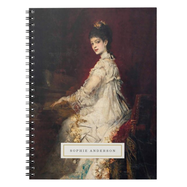 Vintage Fine Art Personalized Notebook (Front)