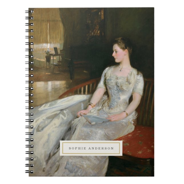 Vintage Fine Art Personalized Notebook (Front)