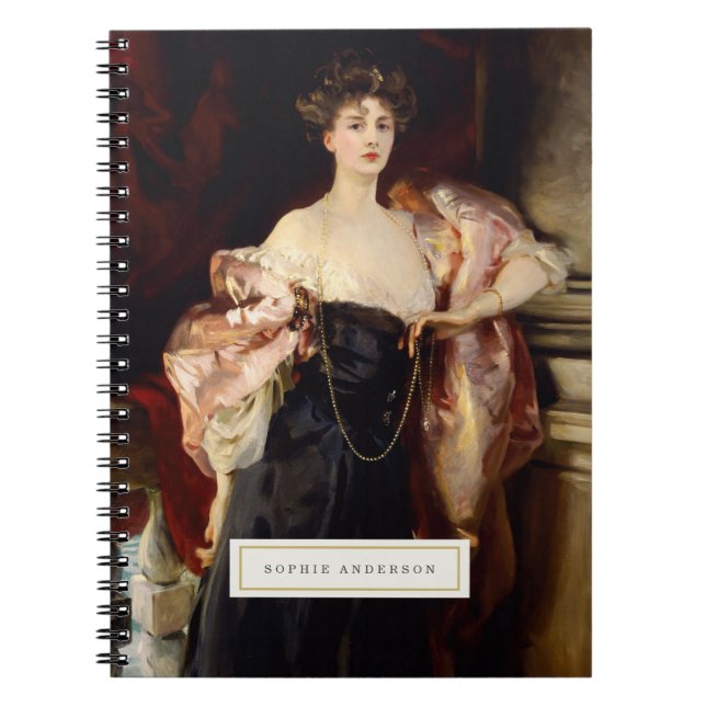 Vintage Fine Art Personalized Notebook (Front)