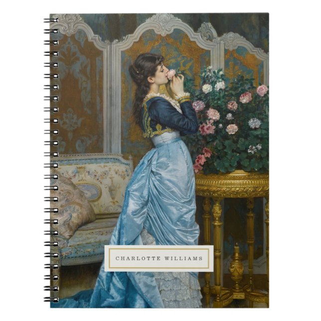 Vintage Fine Art Personalized Notebook (Front)